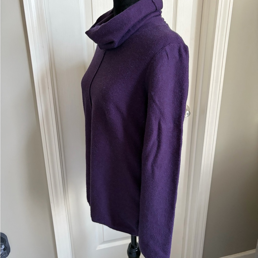 Calvin Klein Jeans Deep Purple Turtleneck Sweater - Picture 2 of 7